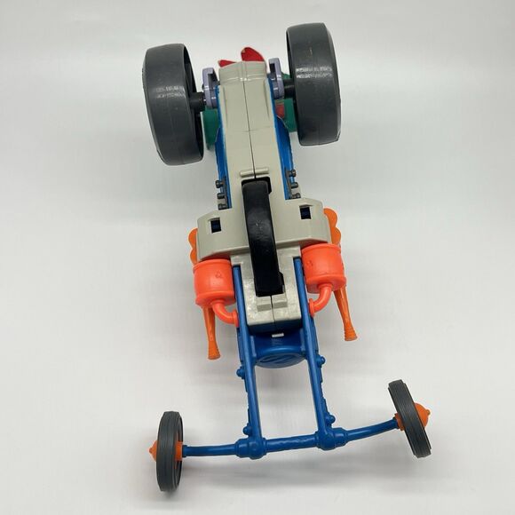 Vtg TMNT 1990 Playmates SEWER DRAGSTER & Leonardo Teenage Mutant Ninja Turtles - Picture 11 of 16